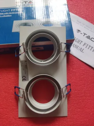 Porta faretti V-TAC doppio GU10