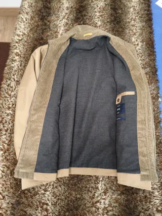 Parka Selected Talla M Marrón Verde