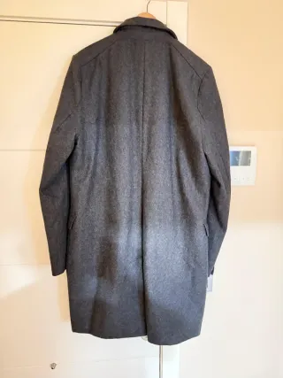 Abrigo largo gris hombre XL