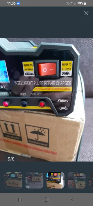 Cargador Baterías 12-24V 0-300Ah Inteligente