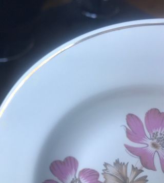 Platos Tanagra Flor Rosa Cerámica (12 uds)