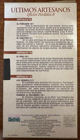 Colección 5 VHS - Oficios Perdidos II