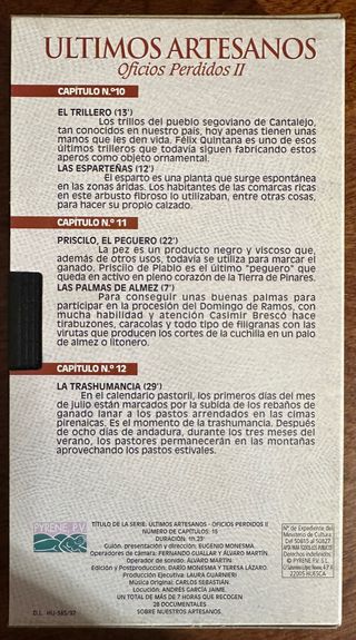 Colección 5 VHS - Oficios Perdidos II