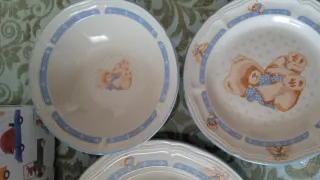 Vajilla infantil porcelana 5 piezas