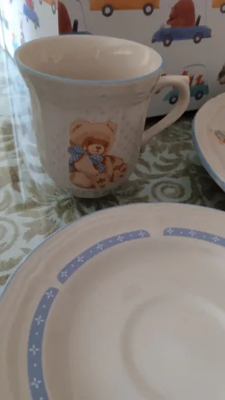 Vajilla infantil porcelana 5 piezas