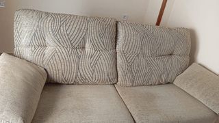 Sofá 2 plazas camel tela