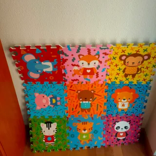Suelo infantil de goma EVA con animales