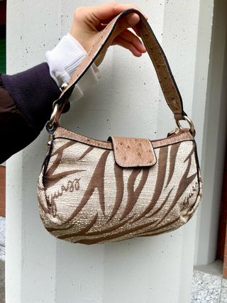 Vintage Guess bag leather y2k brown silver black