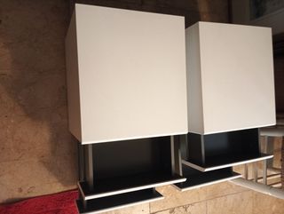 Mesitas de Noche Blancas con 2 Cajones
