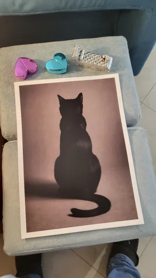 Poster Gatto Nero A3 - Carta Tipografica 250gr