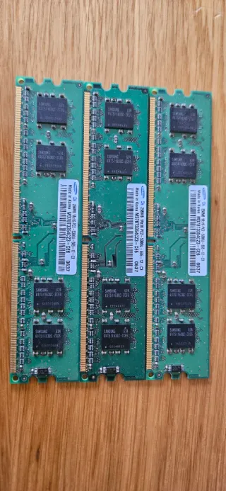 Pack 3 Módulos RAM Samsung 256MB DDR2