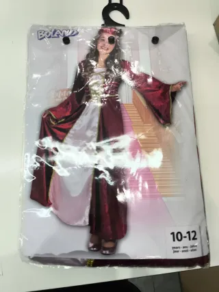 Disfraz Reina Renacimiento Talla 10-12.sin usar