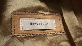 Chaqueta Piel Hervas Camel Talla 48