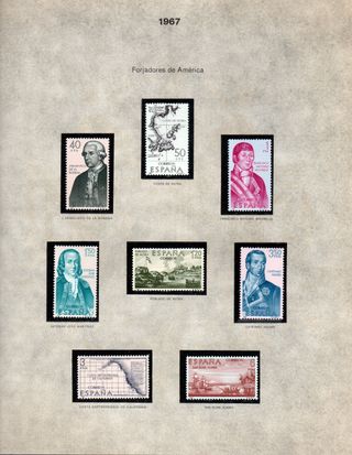 1967 Colección Sellos España año 1967