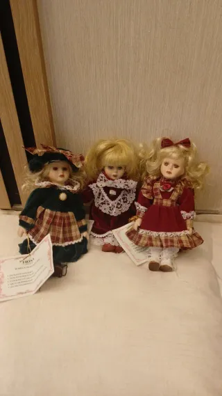 Conjunto 4 Bonecas Porcelana - "Coleção Vintage"