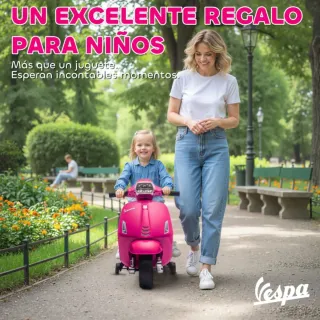 Moto Vespa Eléctrica Infantil Rosa