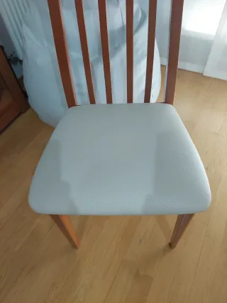 Sillas de salón madera y tela