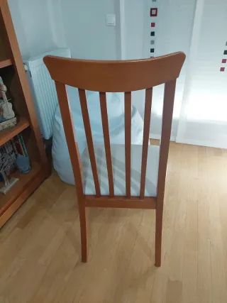 Sillas de salón madera y tela