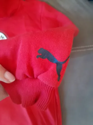 Felpa AC Milan rossa con stemma 1899,taglia 12anni