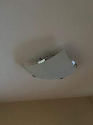 Lámpara de techo cristal y metal