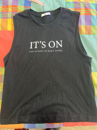Camiseta sin mangas It's On Talla S
