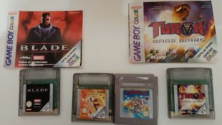 Juegos Game Boy Color: Blade, Turok, ViP, Mario
