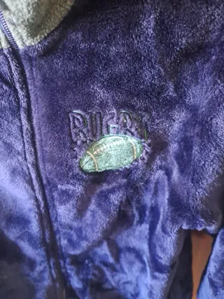 Bata infantil niño azul y verde