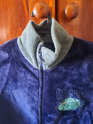 Bata infantil niño azul y verde