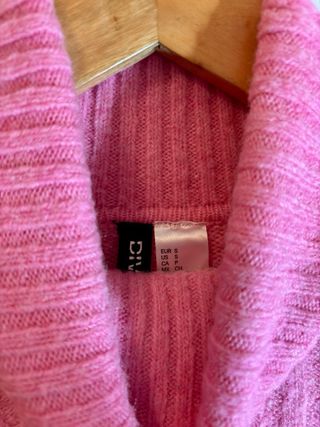 Jersey H&M Rosa Cuello Alto Talla Única