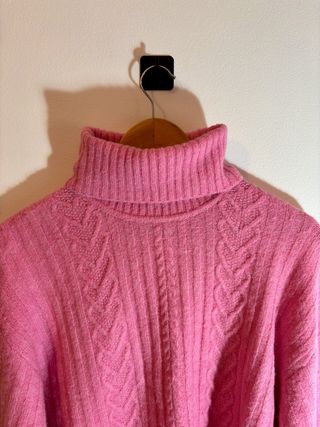 Jersey H&M Rosa Cuello Alto Talla Única