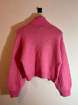 Jersey H&M Rosa Cuello Alto Talla Única