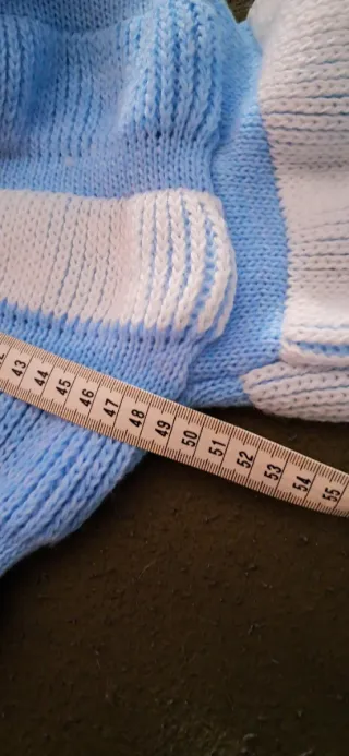 Jersey de punto rayas azul y blanco