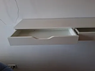 Complemento scrivania bianco con cassetti