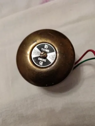 2 campanelli vintage Ticino bronzo/acciaio