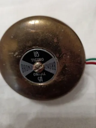 2 campanelli vintage Ticino bronzo/acciaio