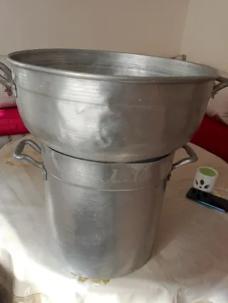 Olla de vapor grande de aluminio
