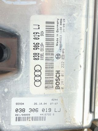 Centralita Motor Audi/VW/SEAT 038 906 019 LJ