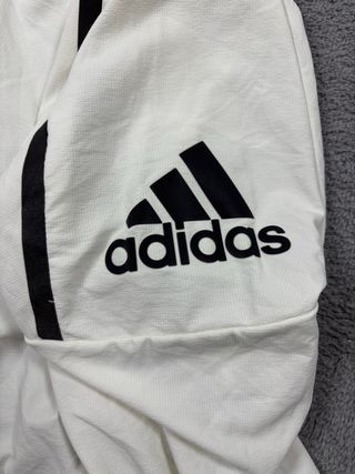 Giacca a vento Adidas con cappuccio bianca S