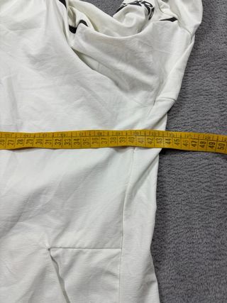 Giacca a vento Adidas con cappuccio bianca S