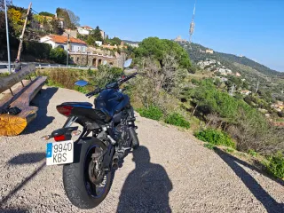 Yamaha MT07 Negra 78 mil kilómetros Del año 2017