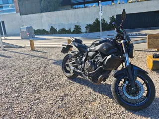 Yamaha MT07 Negra 78 mil kilómetros Del año 2017