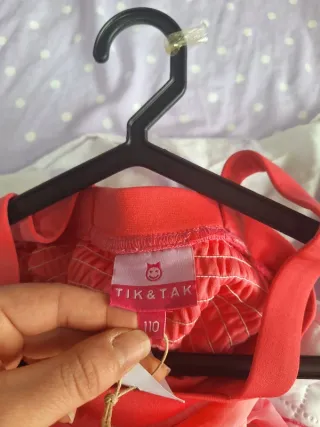 Vestido Tik & Tak rosa 4 anos