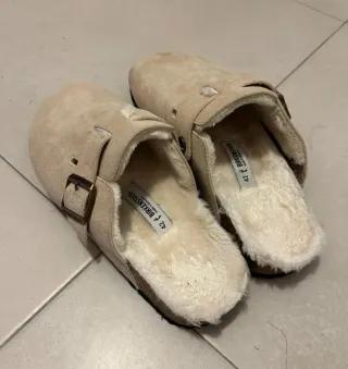 Birkenstock Boston Shearling Beige