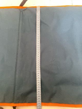 Tumbona playa plegable azul/naranja