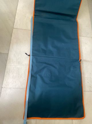 Tumbona playa plegable azul/naranja