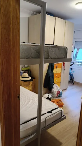 Cama Litera Metal y Madera