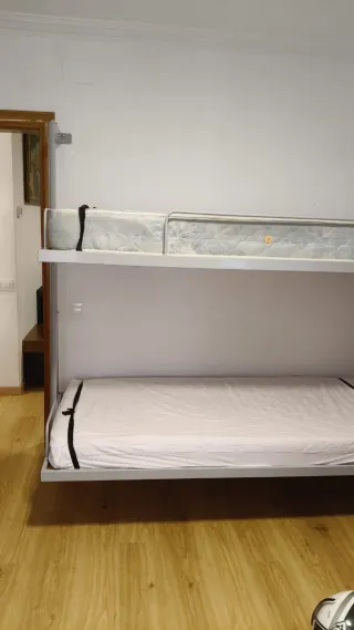 Cama Litera Metal y Madera