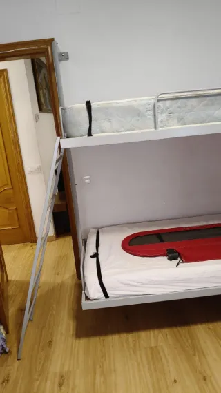 Cama Litera Metal y Madera