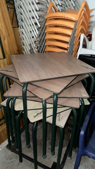 Mesas de terraza San Miguel a 10€ cada