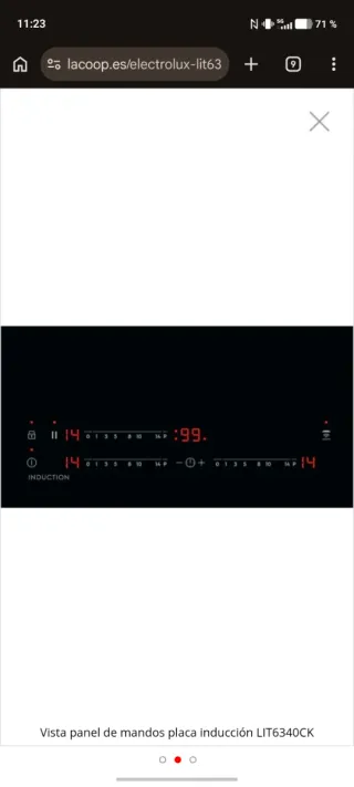 Placa Inducción Electrolux LIT6340CK
